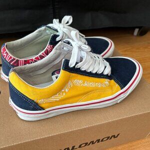 Vans canvas shoes Color block version